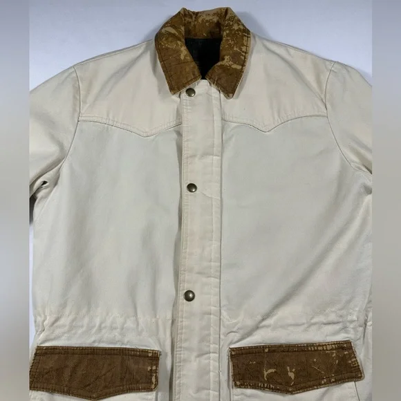 Vintage Walls 90s Western Style Workwear Canvas Jacket - Picture 3 of 9
